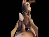 Furry beastiality bunny got banged by a man's cock